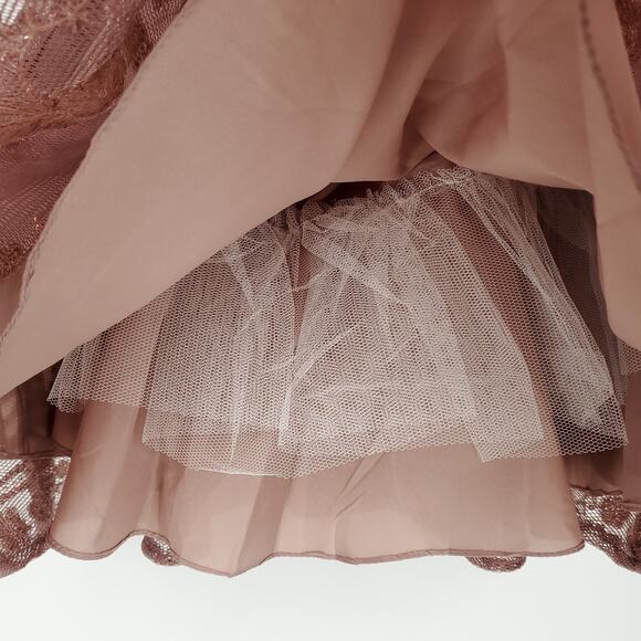 Alyce Paris Strapless Sequined Dress in Rosewood Size 10 - Picture 8 of 14